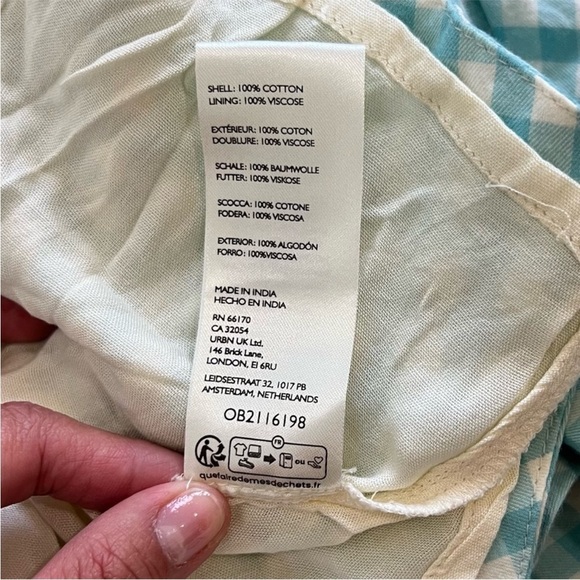 Free People Green and White Sleeveless Sundress - Picture 4 of 4